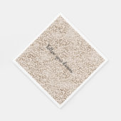 Cream Brown Leopard Print Servet (Hoek)