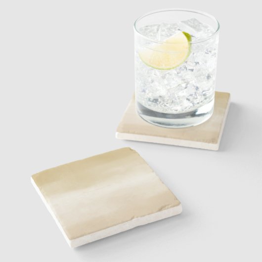 Cream Brown Ombre Stenen Onderzetter (Zijkant)