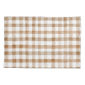 Cream Brown Stripes Kussensloop (Achterkant-Links)