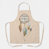 Cream Brown Turquoise Dream Catcher Schort (Voorkant)