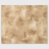Cream Brown Waterverf Cadeaupapier (Vlak)