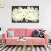 Cream Cactus Flowers Canvas Afdruk (Insitu (Woonkamer))