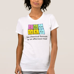 Cream Cakes shirt met periodieke zinnen