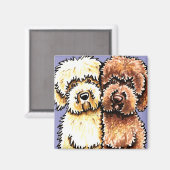 Cream Chocolate Labradoles Magneet (Voorkant / Achterkant)