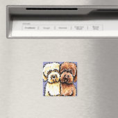 Cream Chocolate Labradoles Magneet (Insitu (Vaatwasser))