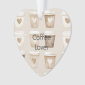 Cream Coffee Heart Cups Christmas (devant)