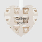 Cream Coffee Heart Cups Christmas (devant)