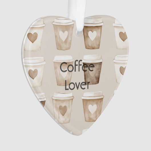 Cream Coffee Heart Cups Christmas (devant)