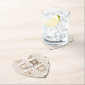 Cream Coffee Heart Cups Kartonnen Onderzetters (Insitu)