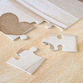 Cream Coffee Heart Cups Legpuzzel (Zijkant)