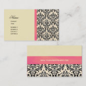 Cream Damask ~ Visitekaartjes (Voorkant / Achterkant)