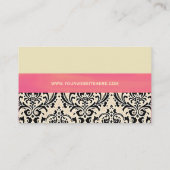 Cream Damask ~ Visitekaartjes (Achterkant)