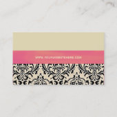 Cream Damask ~ Visitekaartjes (Achterkant)
