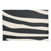 Cream en zwarte zebra afdrukken kussensloop (Voorkant)