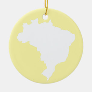 Cream Festive Brazilië op Emporio Moffa Keramisch Ornament