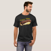 CREAM FILLED CHOCOLAATE ECLAIR - FUN PARODY DESIGN T-SHIRT (Voorkant volledig)