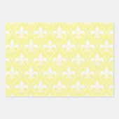 Cream Fleur de Lis Inpakpapier Vel (Voorkant 2)