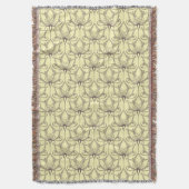 Cream Floral Pattern Deken (Voorkant Verticaal)