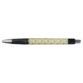 Cream Floral Pattern Pen (Voorkant)