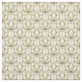 Cream Floral Pattern Stof (Swatch)