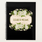 Cream Floral Planner. Moederdag cadeau Planner (Voorkant)