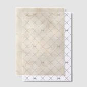 Cream Floral Swirls Vellum Uitnodigingen (Offset (Uitnodiging))