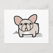 Cream Frenchie Briefkaart (Voorkant)