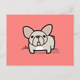 Cream Frenchie Briefkaart