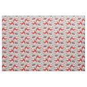 Cream Frenchie in kerstkeuken Stof (Fat Quarter)