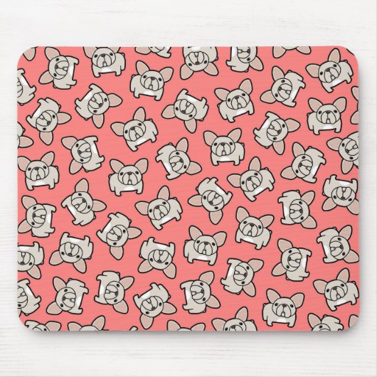 Cream Frenchie Muismat (Voorkant)