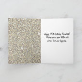 Cream Glitter 30th Birthday Kaart (Binnen)