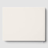 Cream & Gold Foil Guest Book Monogram Mariage (Verso)