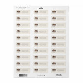 Cream Gray Photo Graduation Return Address Labels (Full Sheet)