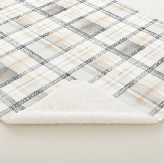 Cream Grey Yellow Plaid Stripes (3/4)