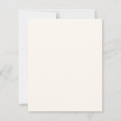 Cream hand getrokken boog bruiloft uitnodiging (Achterkant)