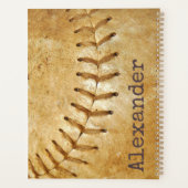 -Cream-honkbal Planner (Achterkant)