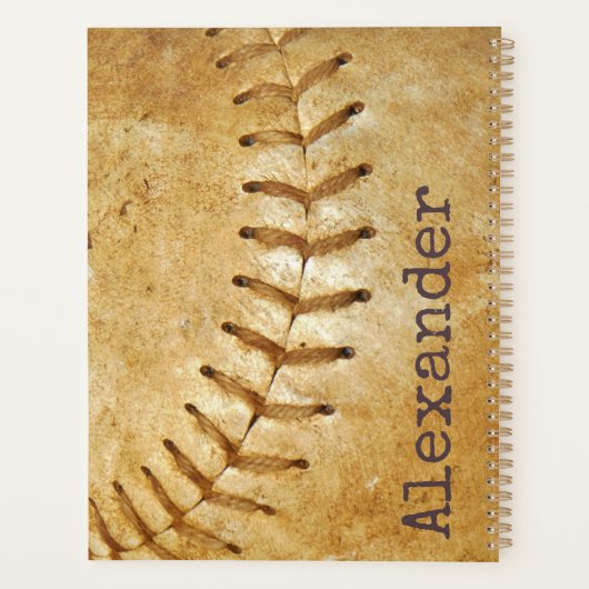 -Cream-honkbal Planner (Achterkant)