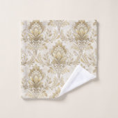 Cream Ivory Bath Towels Soft Victorian-Inspired (Gant de toilette)