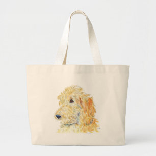 Cream Labradoodle #2 Bag Grote Tote Bag