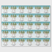 Cream Labrador Retriever Dog Christmas Aangepaste Cadeaupapier (Vlak)