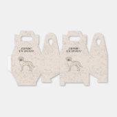 Cream Labrador Retriever Hond Custom Kids Verjaard Bedankdoosjes (Uitgevouwen)