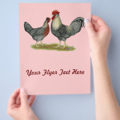 Cream Legbar-kippen Flyer (Hand)