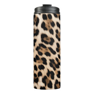 Cream Leopard Animal Birthday Thermosbeker
