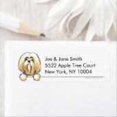 Cream Lhasa Apso Clean & Simple Etiket (Insitu)