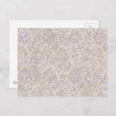 Cream lila glitter briefkaart (Voorkant / Achterkant)