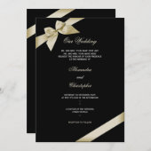 Cream Lint Bruiloft Aankondiging 2 (Voorkant / Achterkant)