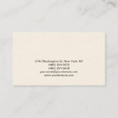 Cream Make up Artist Script Carte de visite Extrao (Dos)