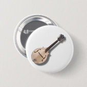 CREAM MANDOLIN-BUTTON RONDE BUTTON 5,7 CM (Voorkant /achterkant)