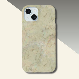 Cream Marble Pattern iPhone 14 Hoesje