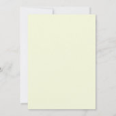 Cream Mauve Bloem Bruiloft Kaart (Achterkant)